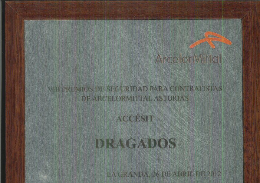 VIII Safety AWARD FOR CONTRACTORS ArcelorMittal