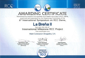 RCC DAMS AWARD. DAM OF LA BREÑA 2