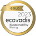 Ecovadis 2023 Gold logo